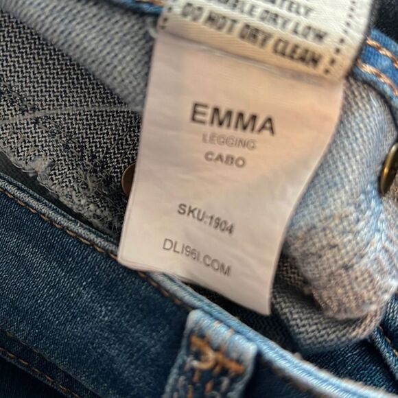 DL1961 🌻Women's Blue Light Wash Low-Rise Leggings Skinny Jeans Size 27 - Picture 7 of 11